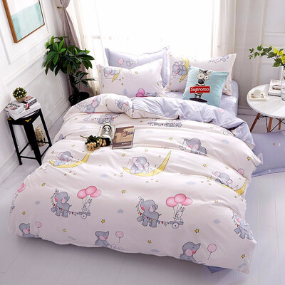 

Flower Fruit Elk 4pcs Bedding Sets Bed Set Bedclothes For Kids Bed Linen Duvet Cover Bed Sheet Pillowcase Twin Full Queen King
