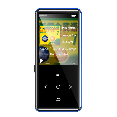 

Landscape SANSUI H-666 mp3 player 8G music sports mini Walkman Bluetooth HD recording blue