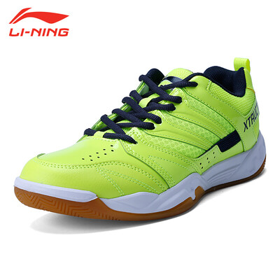 

Li Ning LI-NING sports shoes non-slip breathable badminton shoes mens primary training ping feather net shoes AYTN025-2 bright green 429