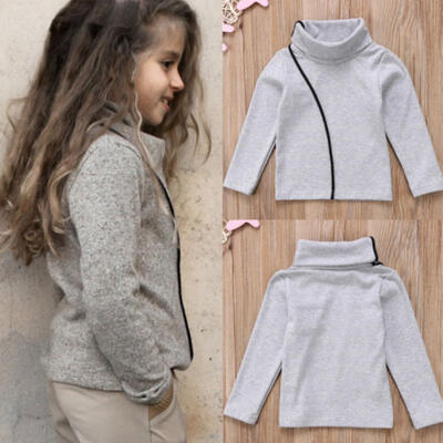 

AU Stock Toddler Baby high-necked T-Shirt Tops Clothes Jackets Coat Outerwear