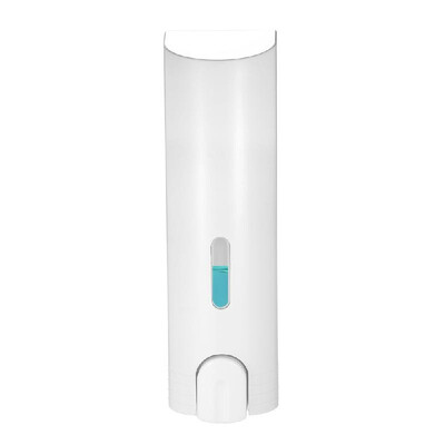 

400ml Wall-mounted Soap Dispenser Single Bottle Manual Shampoo Box Rest Room Hand Washing Liquid Dispenser Washroom Shampoo Shower