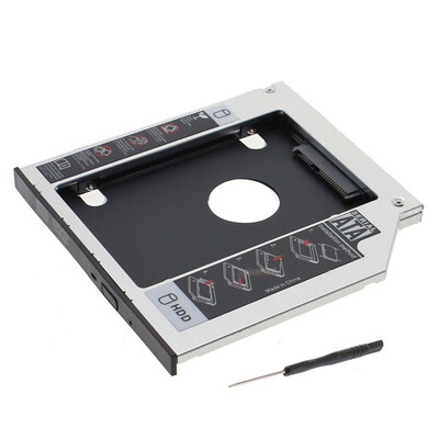 

2nd SATA HDD SSD Hard Drive Caddy Adapter for Lenovo Y410 Y410P Y410PT Z500 95mm