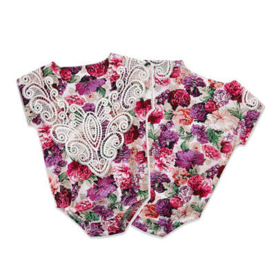 

New Toddler Kids Baby Girl Clothes Lace Floral Romper Jumpsuit Sunsuit Outfits