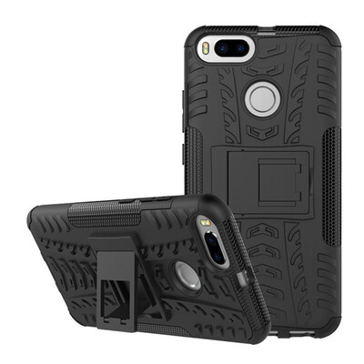 

Fivice Xiaomi 5X Case TPU anti-fall tire pattern back clip bracket phone case