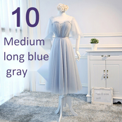 

Bridesmaid Dress 2018 Elegant Long Wedding Sisters Group Gray Bridesmaid Dress Female Party Evening Dress