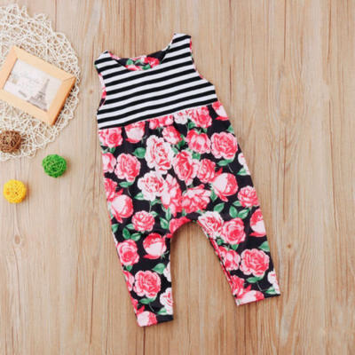 

Newborn Infant Baby Girl Kids Floral Romper Jumpsuit Bodysuit Clothes Outfit Set