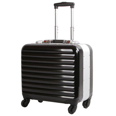 

Ginza (GNZA) A-8003K алюминиевая рама компьютерного бизнеса тележка чемодан TSA немой заклинатель мужчины KEYLOCK жесткий корпус чемодан доска корпус 17 дюймов черный