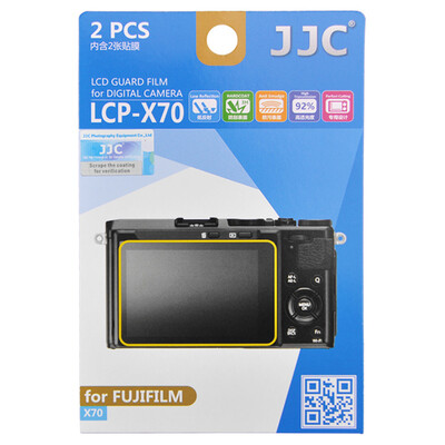

JJC LCP-X70 X70 посвященный камеры Fuji пленка антибликовым пленка с высоким разрешением ЖК-экран из фольги прозрачной нецарапающейся защитная пленка обрастания Set 2