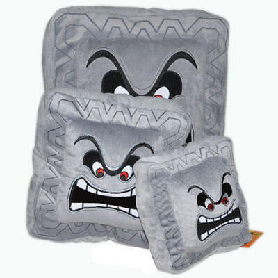 

Super Mario Bros Thwomp Dossun 6in Plush Doll Toy Game Cushion Pillow Size S