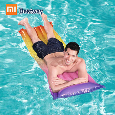

Xiaomi Water Play Swimming Ring Float Mat Equipment Summer Sport Inflatable 90KG Load Bestway Pool Float Handle Air Mat Kid Pool T
