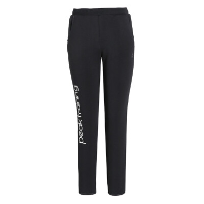 

PEAK Womens Autumn&Winter New Knitted Fleece Pants Comfortable Casual Warm Sports Pants DF384012 Black X3L Code