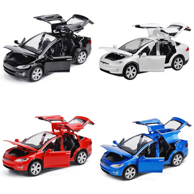 

Diecast Toy 132 Scale Alloy Cars for Tesla Toy Model SUV Car Sound & Light Toy Kids Toys