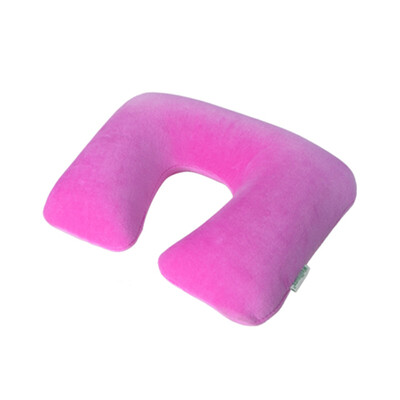 

Wellhouse 1pc Inflatable U Shape Neck Pillow Detachable Neck Cushion Washable Travel Pillow For Head & Neck Care