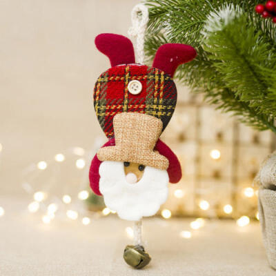 

Christmas Tree Hanging Santa Bell Decor Xmas Festival Party Ornament Decor Gift