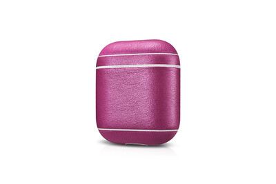 

icarer for AirPods Case Top Genuine Leather Case for Apple Airpods Luxury Shining Leather Protective Case Cover