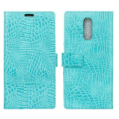 

MOONCASE Nokia 61 Plus Nokia X6 Crocodile Leather Case - Green
