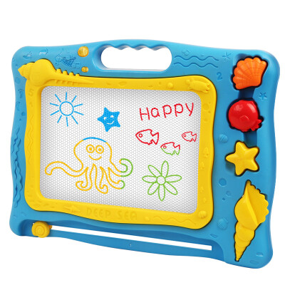 

hook hook hand child educational toys color magnetic drawing board cartoon seal painting graffiti writing board trumpet green