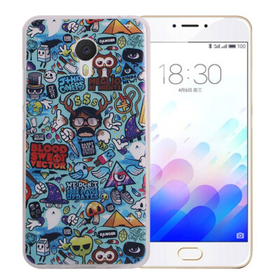 

MOONCASE Meizu M3 Note Живопись ТПУ Мягкая оболочка обложка чехол для Meizu M3 Note