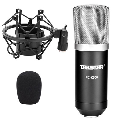 

Victory TAKSTAR Teana PC-K500 Compact version of the condenser microphone computer recording K song professional condenser microphone set black