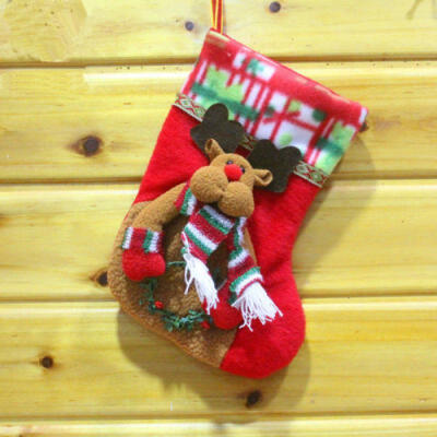 

Christmas Santa Socks Candy Gift Bag Ornament Party Xmas Tree Hanging Decoration