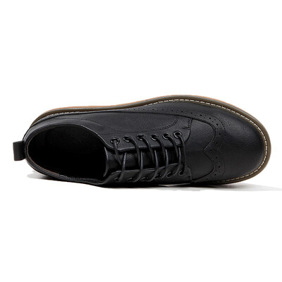 

JUQI Business Men Oxford Genuine Leather Shoes