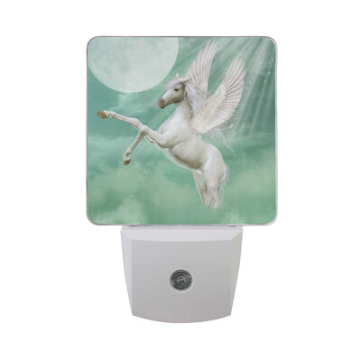 

ALAZA LED Night Light With Smart Dusk To Dawn SensorPegasus With Snow Plug In Night Light