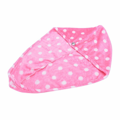 

Womens Girls Ladys Magic Quick Dry Bath Hair Drying Towel Head Wrap Hat Makeup Cosmetics Cap Bathing Tool