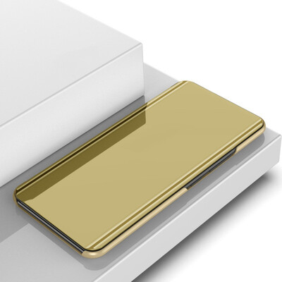 

MOONCASE Huawei Y6 2018 bracket plated mirror holster - gold