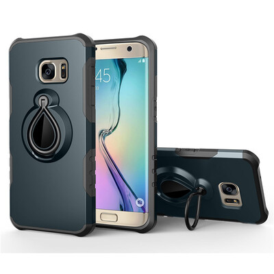 

Fivice Samsung Galaxy S7 Case TPU Water Drop Ring Stand Car Power Magnetic Drop-proof Phone Case