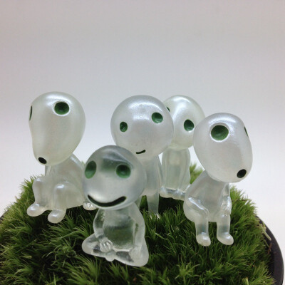 

MyMei 1 set of shiny tree elf doll micro landscape Miyazaki 5 tree elves gardening succulents potted flowers into decorative ornam