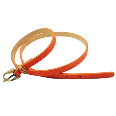 

Jingdong Supermarket Meng Si Ke MSEK WPD13570 Ms belt candy color leather belt wild fashion waistband small belt orange
