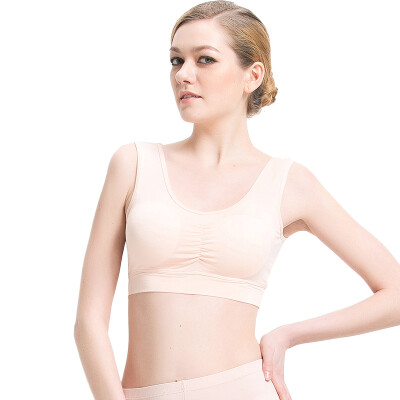 

Small nurse bra no steel bra bra noodles female modal sports bra large underwear SMB chest pad removable skin powder  175105