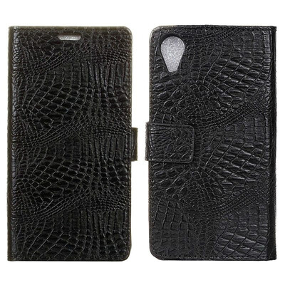 

MOONCASE ASUS ZenFone Live L1 ZA550KL Crocodile Leather Case - Black