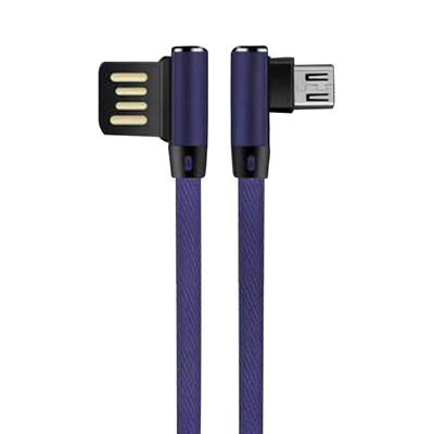 

New Micro USB Data Synchro Fast Charging Cable 90 Degree Right Angle for Iphone X 8 7 7s 7Plus 6 6s 5 5s 4 for IOS Andorid&Typ