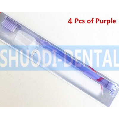 

4 Pcs Eco PP Adult Orthodontic Toothbrushes Dental Tooth Brush U Trim Hard&Soft Toothbrush Deep Clean