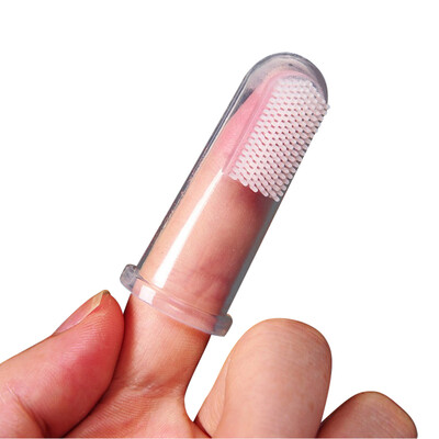

MyMei Dog Soft Finger Toothbrush Pet Oral Dental Brush Helps Reduce Plaque Tooth Clean