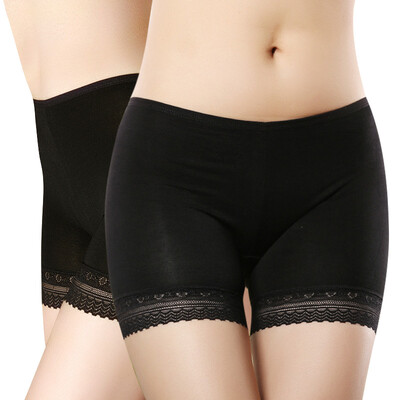

Antarctic Nanjiren ladies&39 underwear 2 pieces sexy lace safety pants anti-light pants comfortable leggings flat angle ladies underwear lace black 2-L