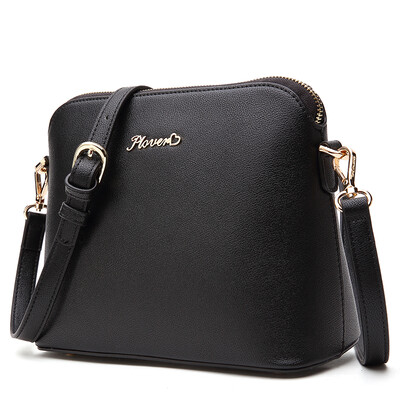

PLOVER ladies shoulder bag oblique across the shell casual wild simple fashion handbags 73002349-6 black
