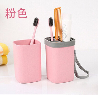

Portable outdoor travel toothbrush cup set bathroom toothbrush holder environmental protection ABS material bathroom accessories