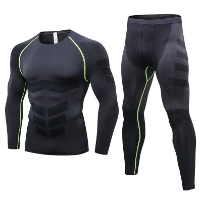 

Mens Sport Suits Quick DryCompression Clothes Sports Joggers Training Gym Fitness Tracksuits Running Set