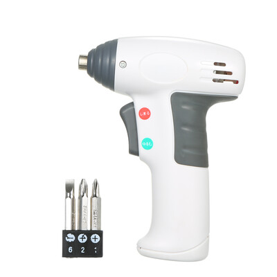 

Battery Operated Cordless Screwdriver Drill Mini Rotary Wireless Household DIY Electric Screw Driver Set 3 PCSScrews