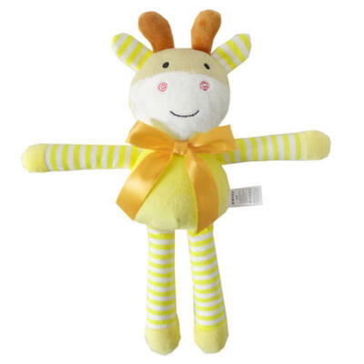 

AU Newborn Baby Rattles Plush Animal Toys Stroller Pram Bed Hanging Toy Doll WR