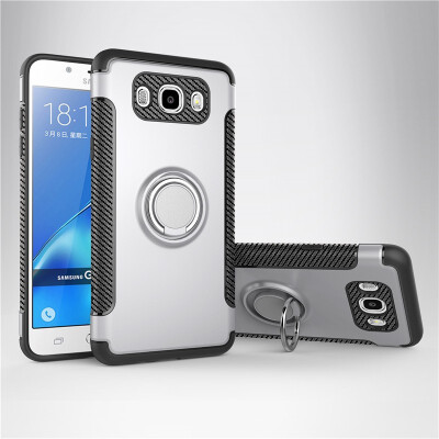 

Fivice Samsung Galaxy J7 2016 case PC metal ring shell magnetic car bracket TPU phone case