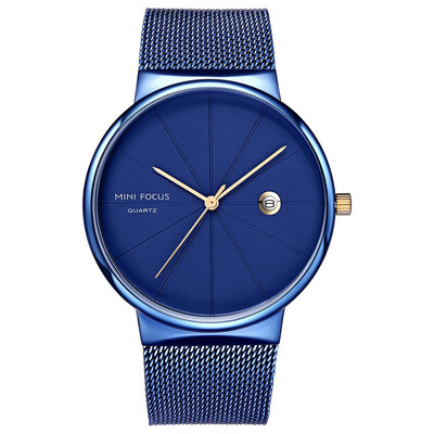

BOFUTE Male Watches Fashion Watch Quartz Watches Japanese Movement Calendar Waterproof Metal Mesh Belt 0176G