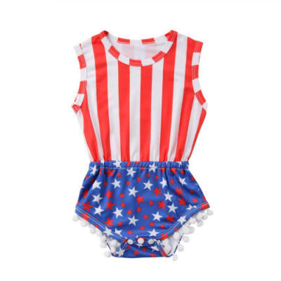 

AU Stock Newborn Baby Girl Cotton Stripe Romper Jumpsuit Outfits Sunsuit Clothes