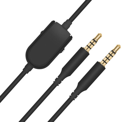

Sqrmekoko Inline Mute Volume Control Cable for Astro A10 A40 Gaming Headset Audio Talkback Chat Cord for Xbox One PS4