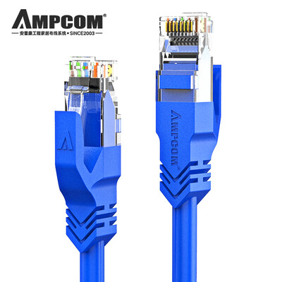 

AMPCOM super five network cable oxygen-free copper core CAT5e network cable 15 m high speed super 5 unshielded finished network cable AMC5EBU71615