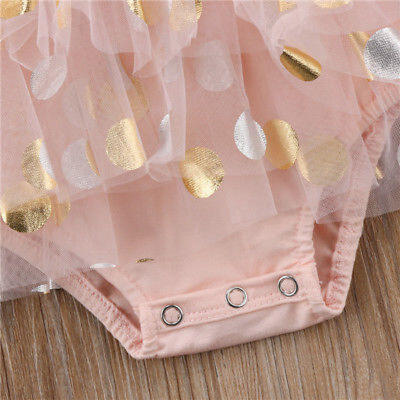 

0-18M Newborn Baby Girl Outfits Long Sleeve Sequin Heart Romper Tutu Skirt Dress