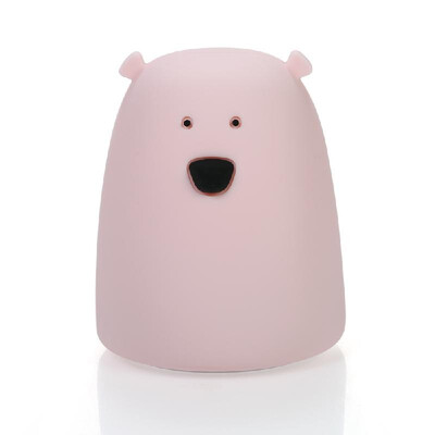 

Mini White Bear Night Light Cute Desk Light Bedside Lamp Colorful Light Color Changing Light Nursery Sleep LED Light