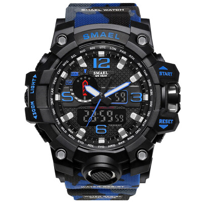

Romacci Mens Stylish Sports Multi-function Electronic Waterproof Camouflage Watch Dual Display Wristwatches